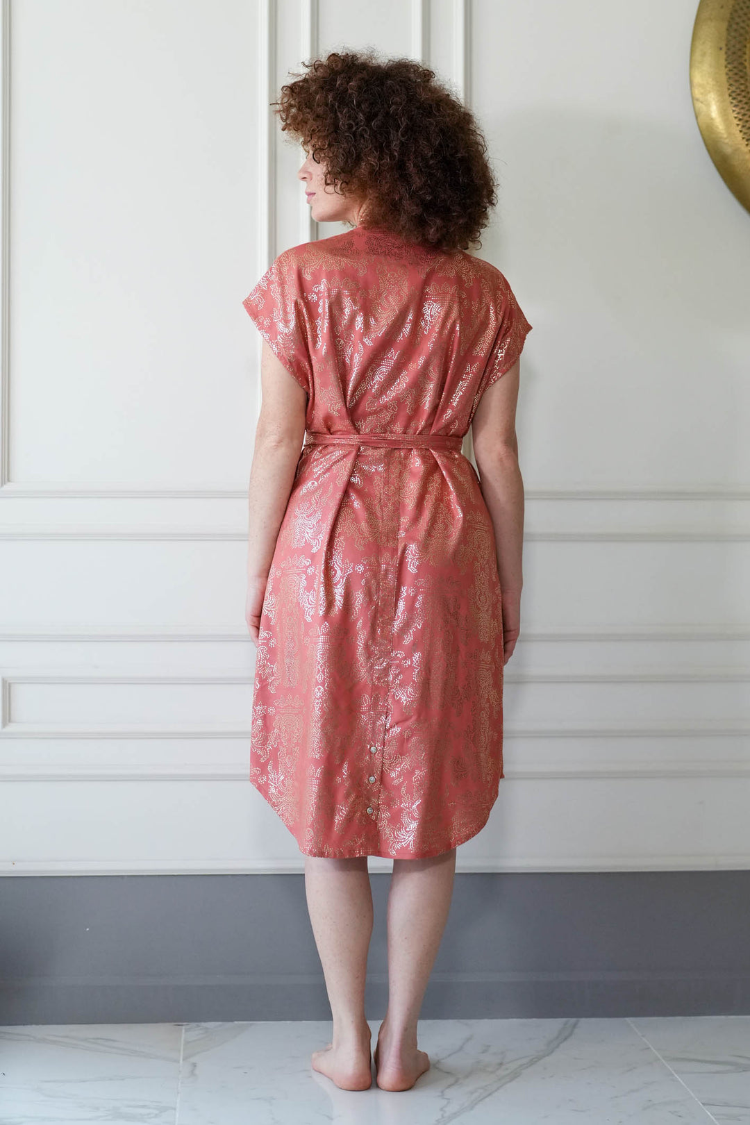 שמלת מידי אוברסייז פוראבר גולד