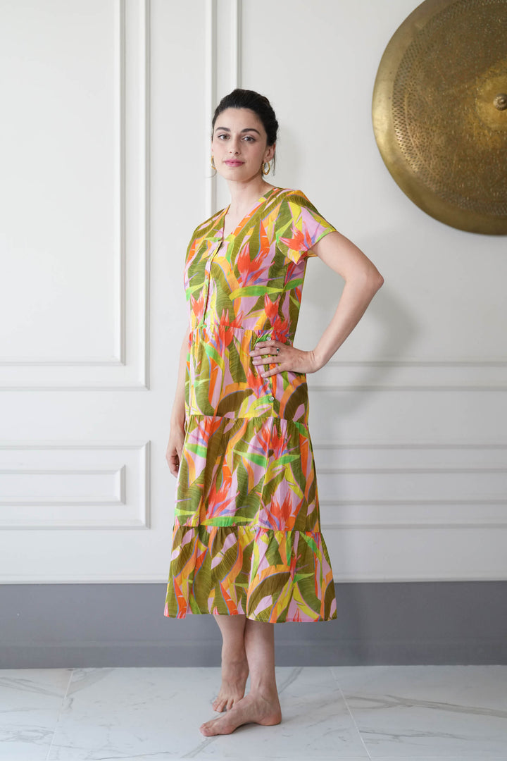 שמלת קומות אולטרה ציפור גן עדן