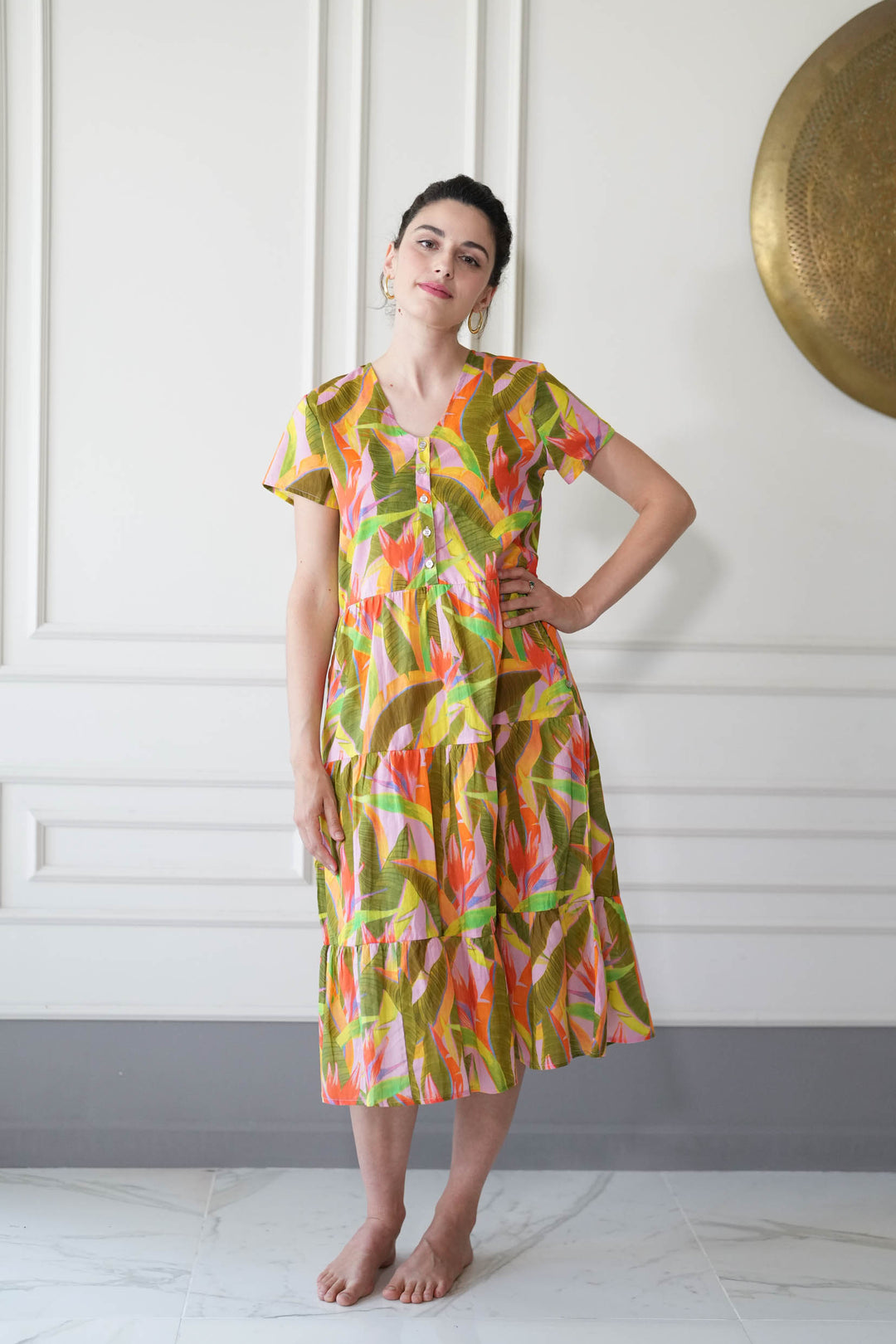 שמלת קומות אולטרה ציפור גן עדן