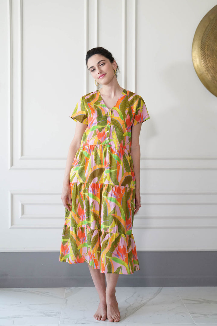 שמלת קומות אולטרה ציפור גן עדן