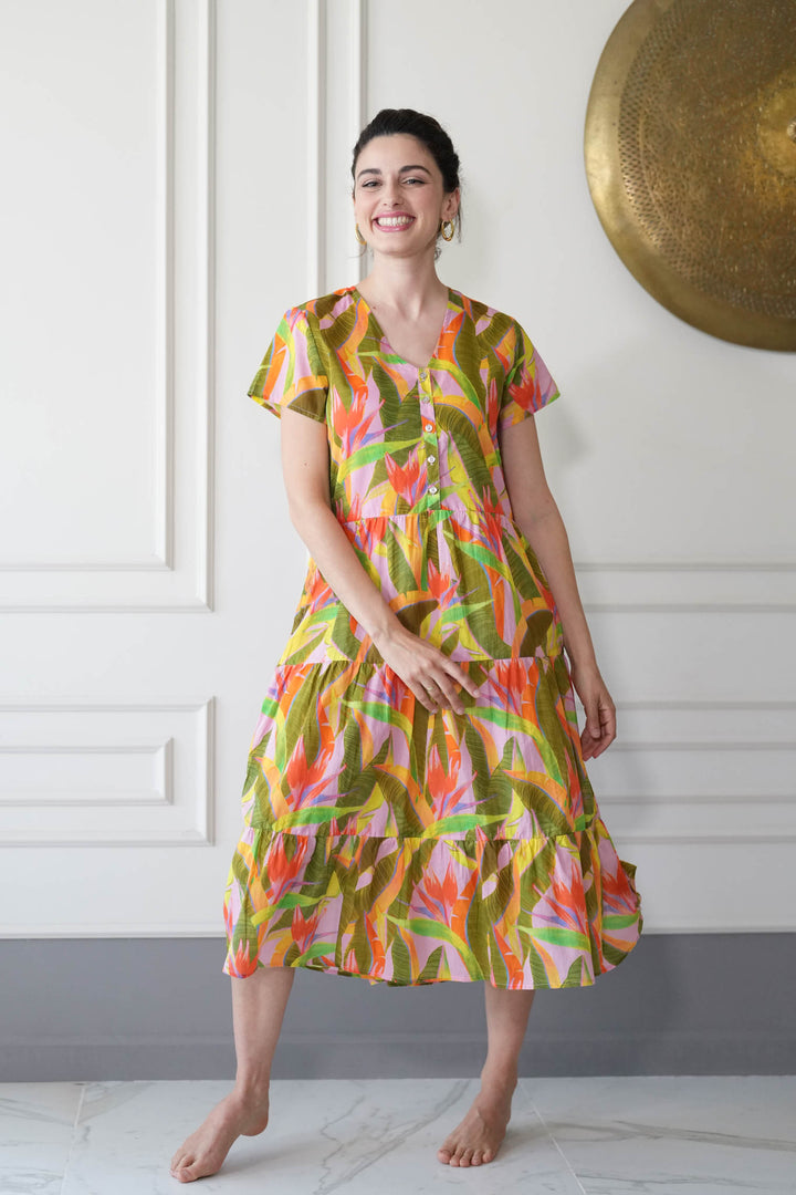 שמלת קומות אולטרה ציפור גן עדן