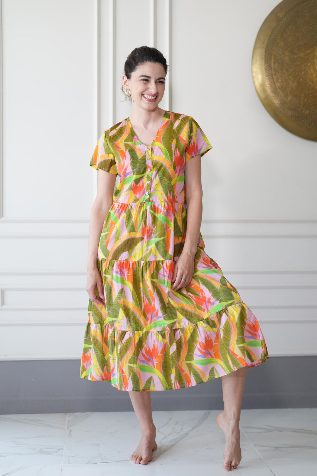 שמלת קומות אולטרה ציפור גן עדן