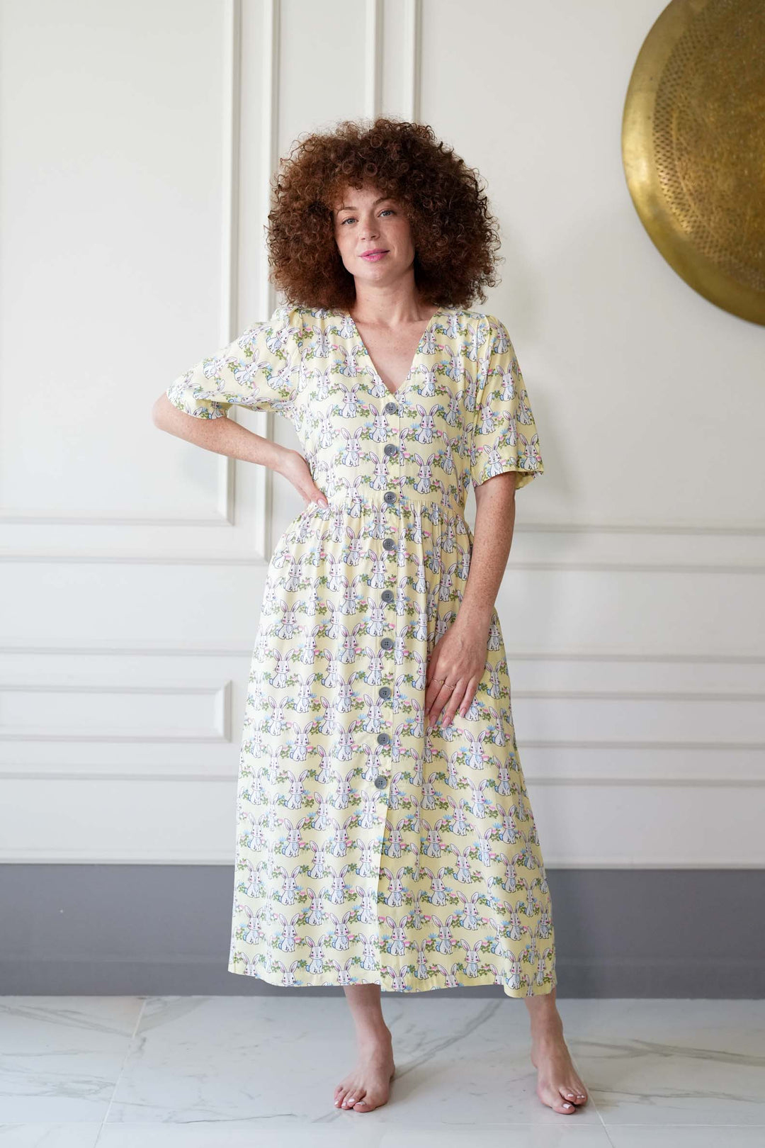 שמלת יולי שרוול האפי באני