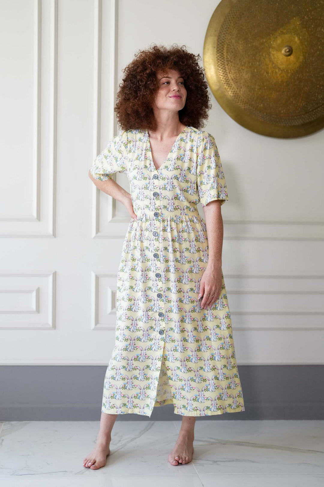 שמלת יולי שרוול האפי באני