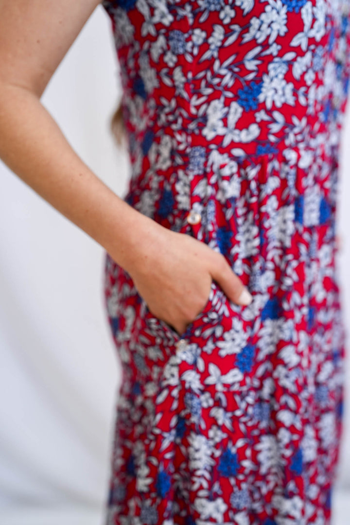 שמלת קומות מיקס פרינט