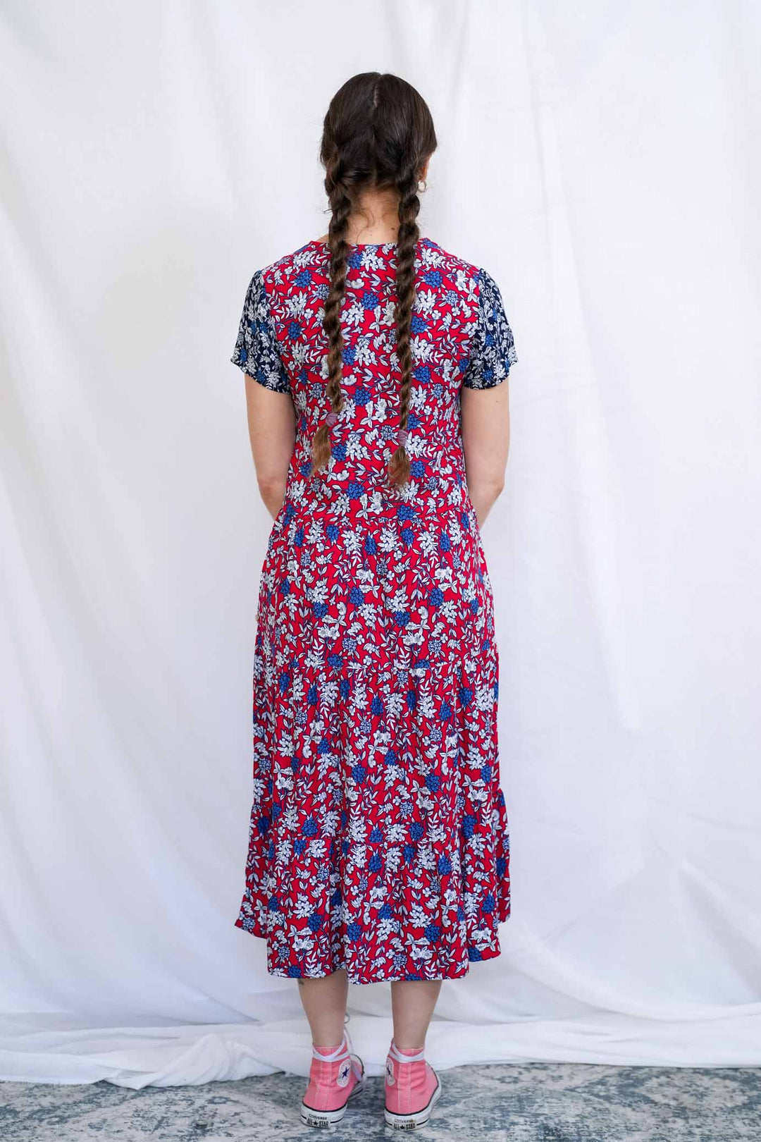 שמלת קומות מיקס פרינט