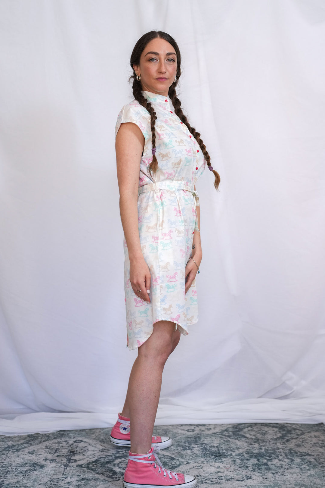 שמלת מידי אוברסייז סוסי נדנדה