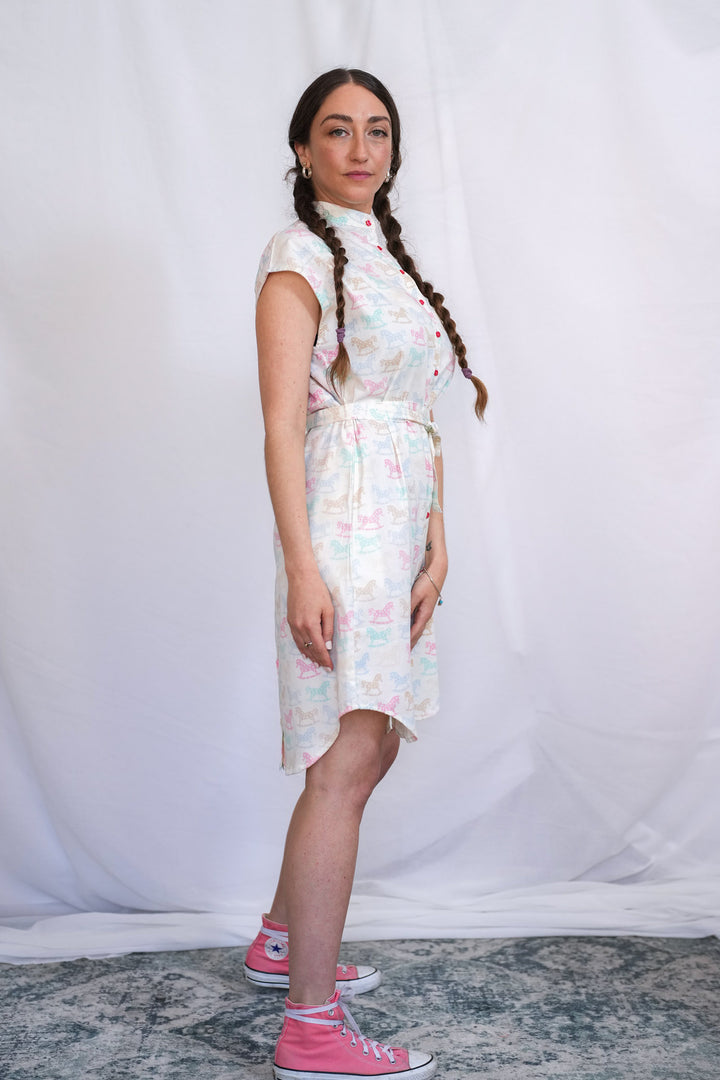 שמלת מידי אוברסייז סוסי נדנדה