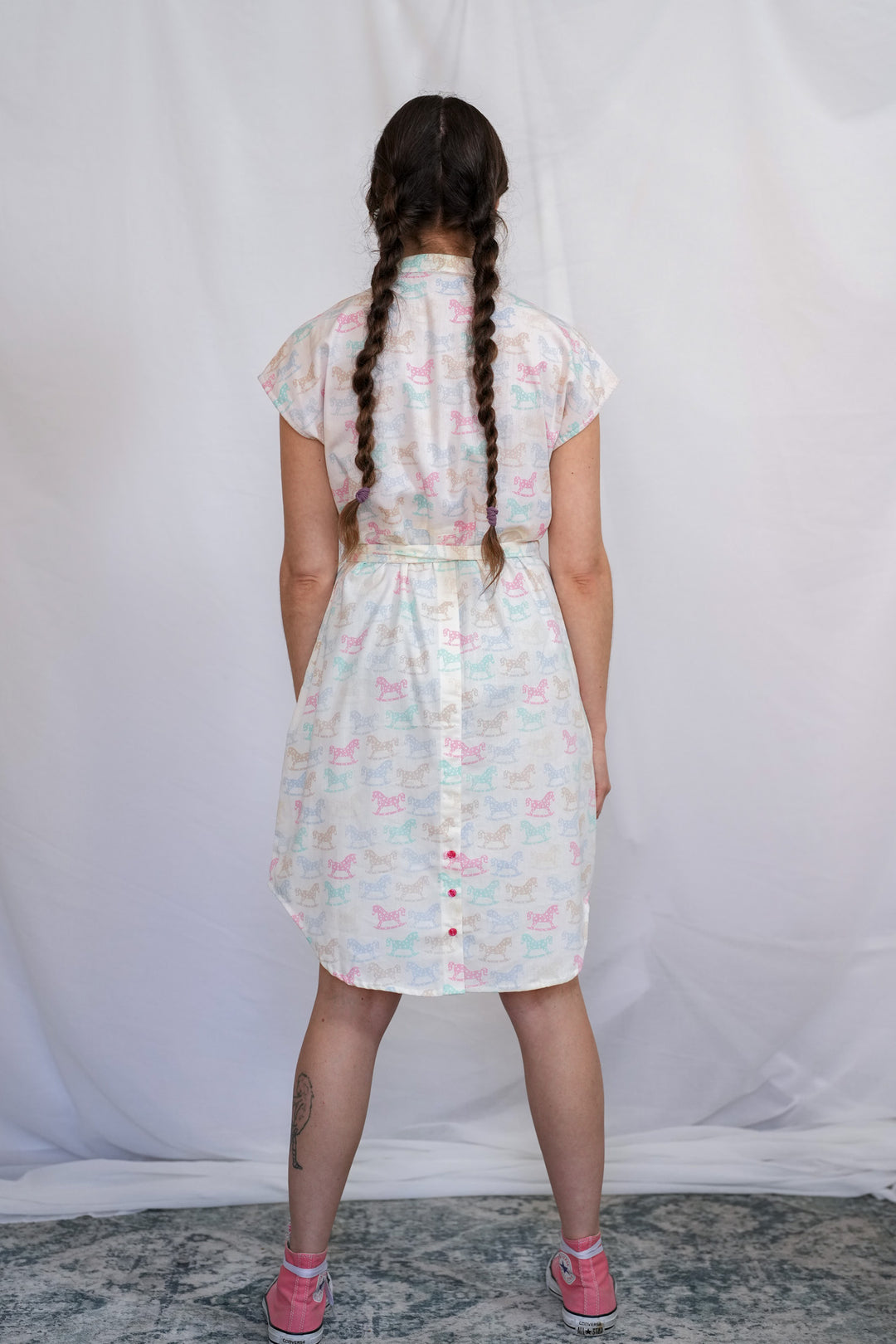 שמלת מידי אוברסייז סוסי נדנדה