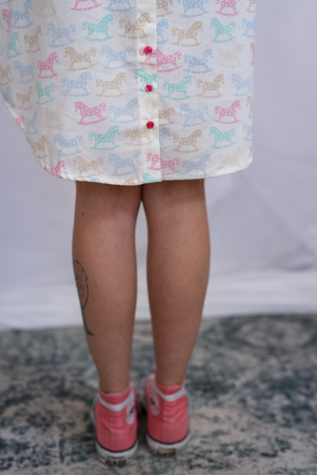 שמלת מידי אוברסייז סוסי נדנדה