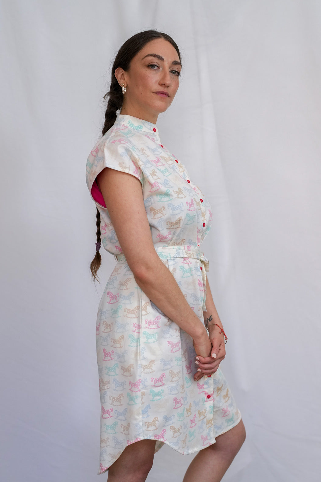 שמלת מידי אוברסייז סוסי נדנדה