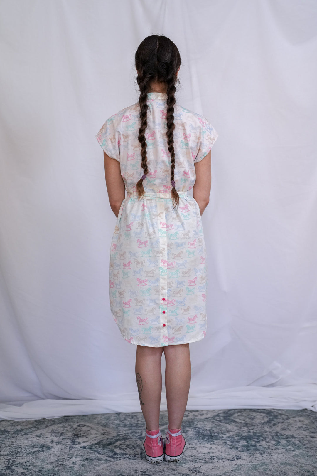 שמלת מידי אוברסייז סוסי נדנדה