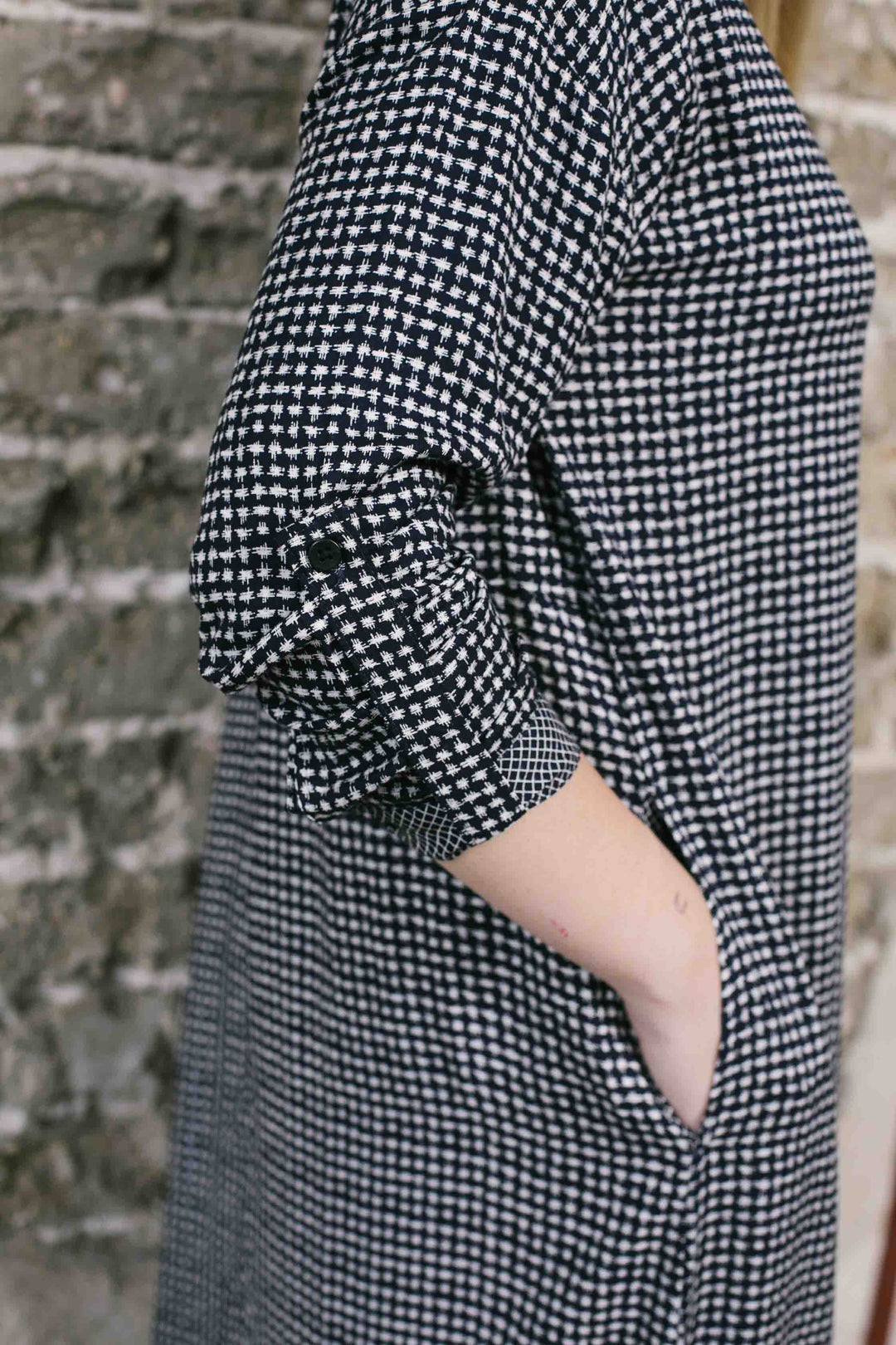 שמלת מקסי אוברסייז חורף איקס מיקס דריקס