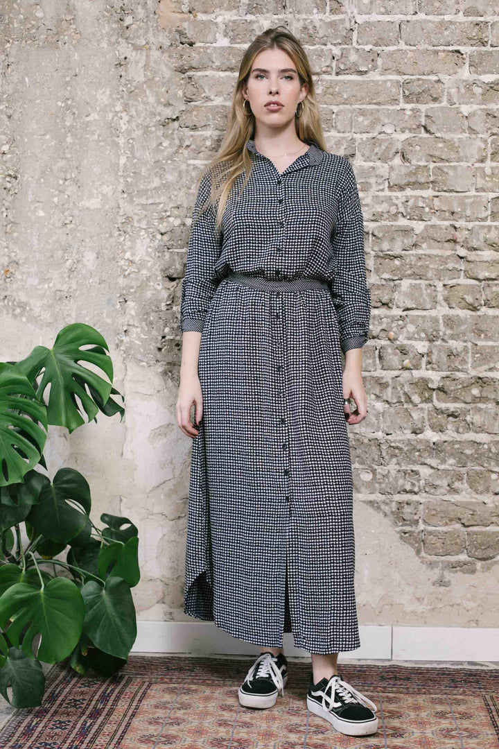 שמלת מקסי אוברסייז חורף איקס מיקס דריקס