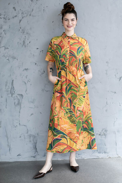 שמלת קיוטו מכופף הבננות