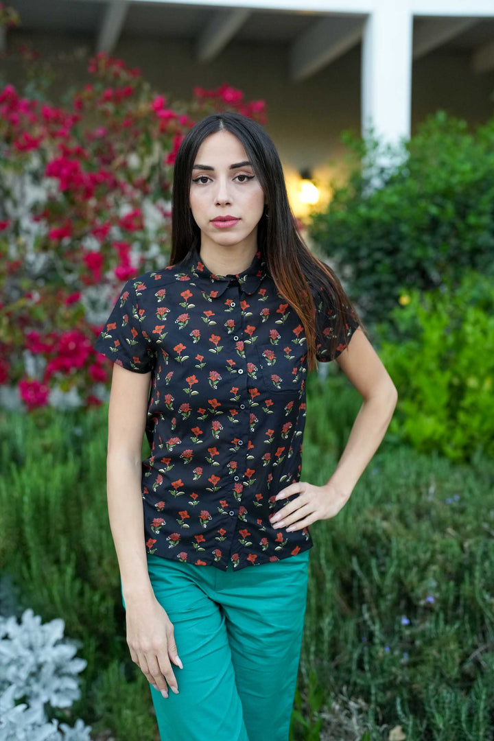 חולצת דריה פרחי סתיו Back In Stock