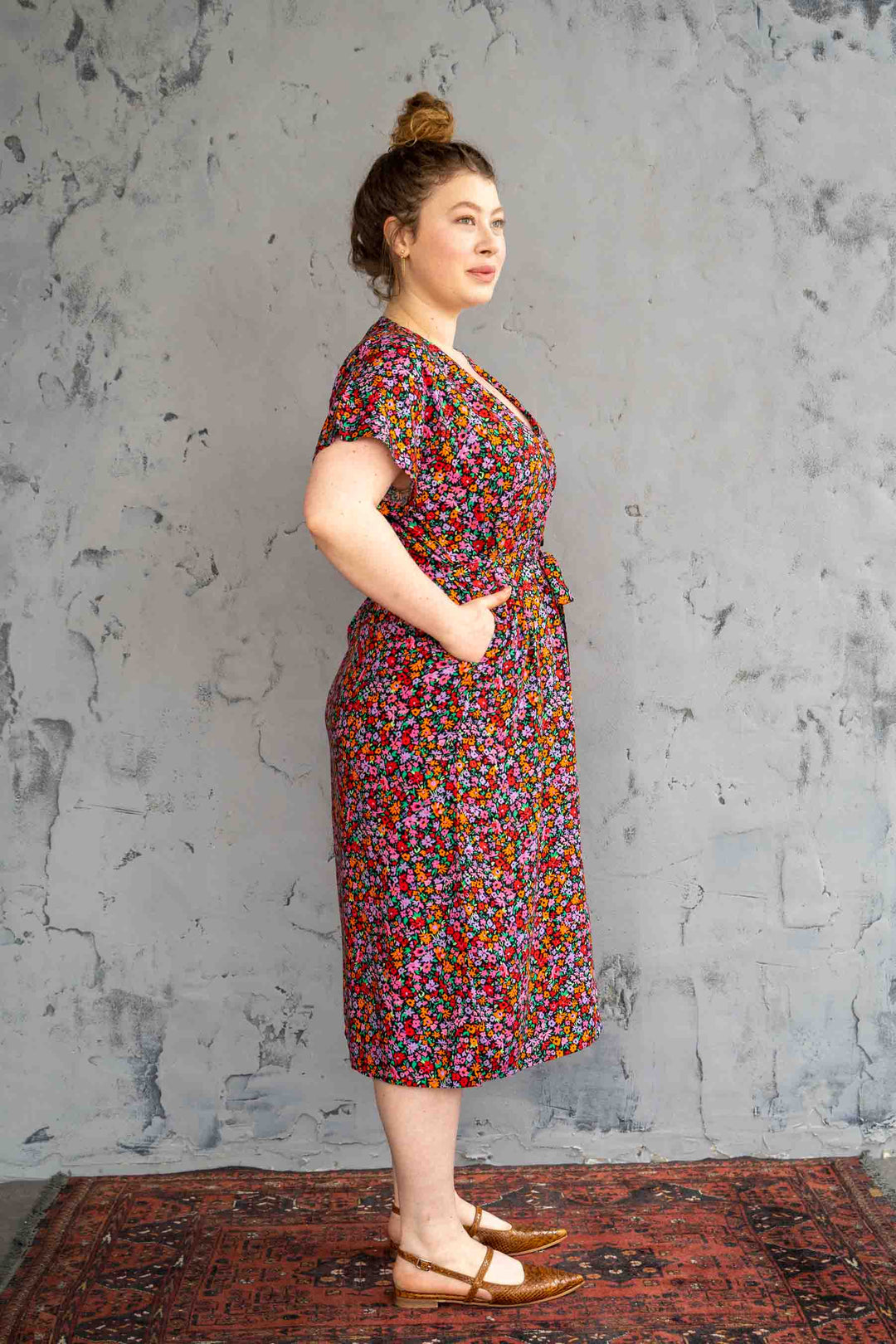 שמלת ליאה דברי אליי בפרחים