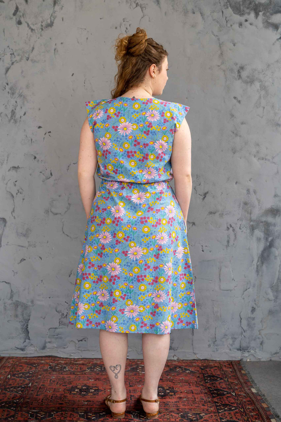 שמלת אווה ג׳ינס פרחוני