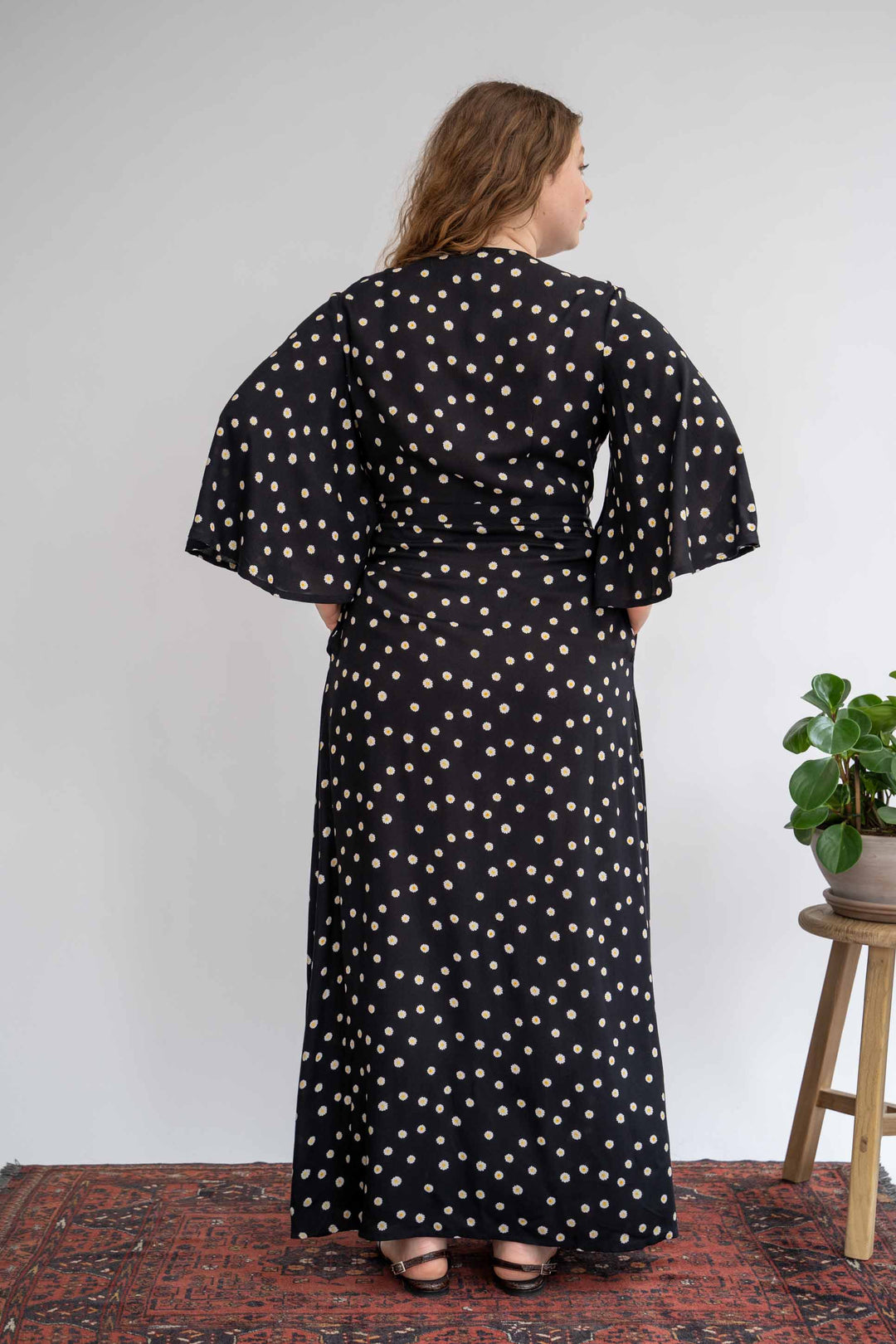 שמלת קימונו מקסי חרציות