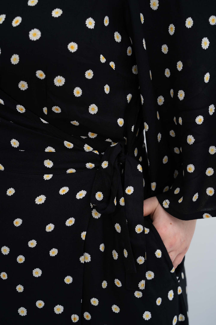 שמלת קימונו מקסי חרציות