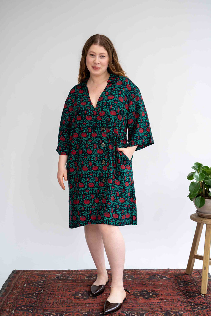 שמלת דומו דליה אדומה