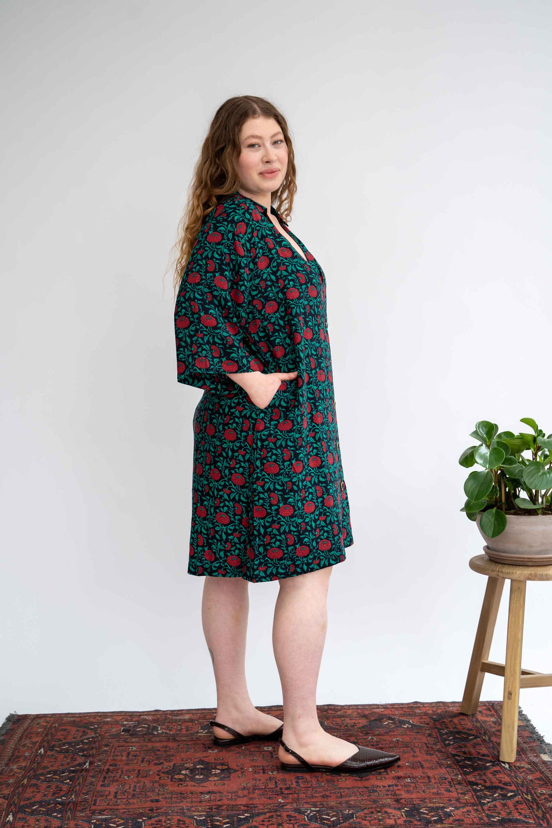 שמלת דומו דליה אדומה