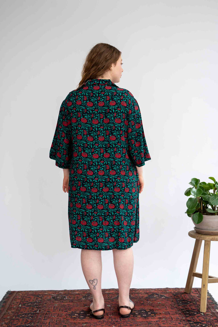 שמלת דומו דליה אדומה