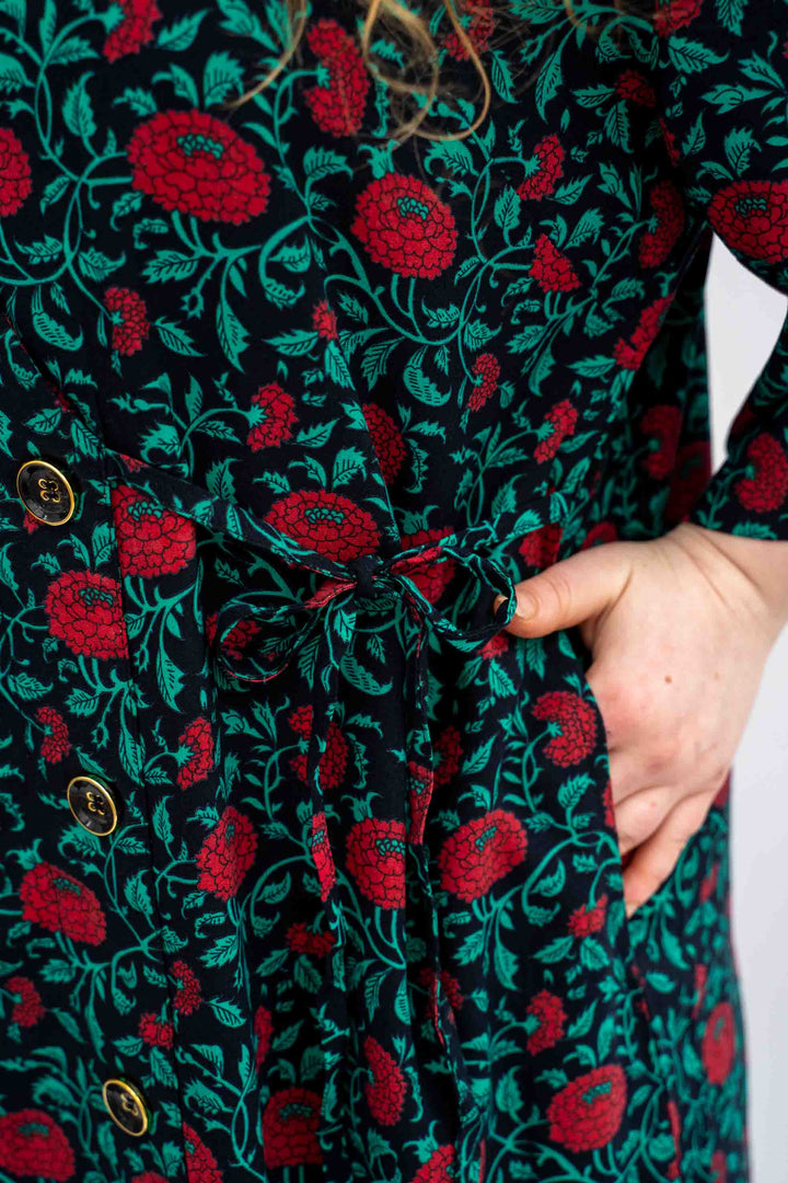 שמלת דומו דליה אדומה