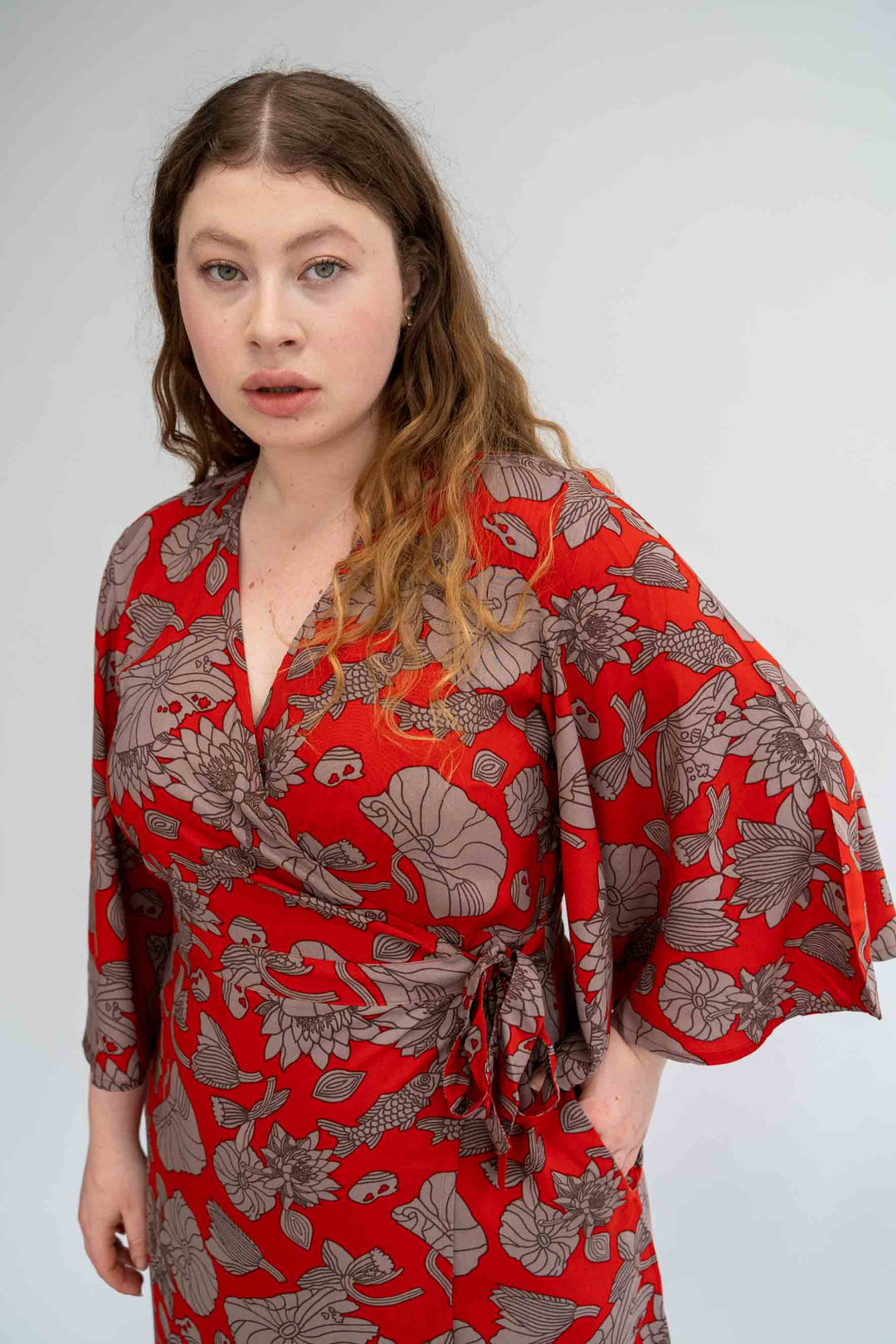 שמלת קימונו מקסי טיול ליפן