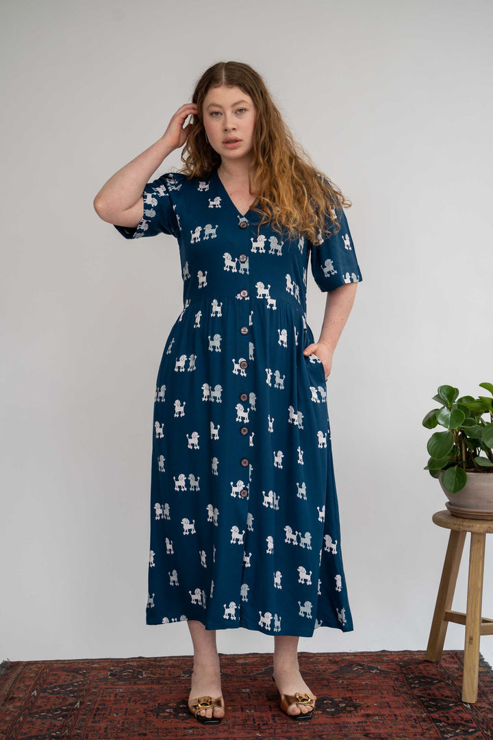 שמלת יולי שרוול פודלים