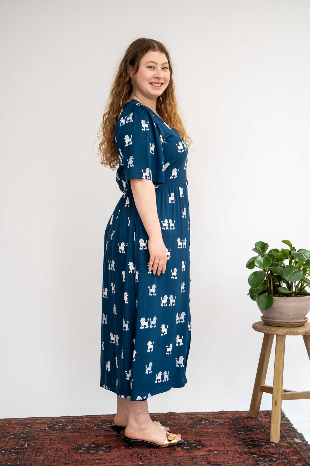 שמלת יולי שרוול פודלים