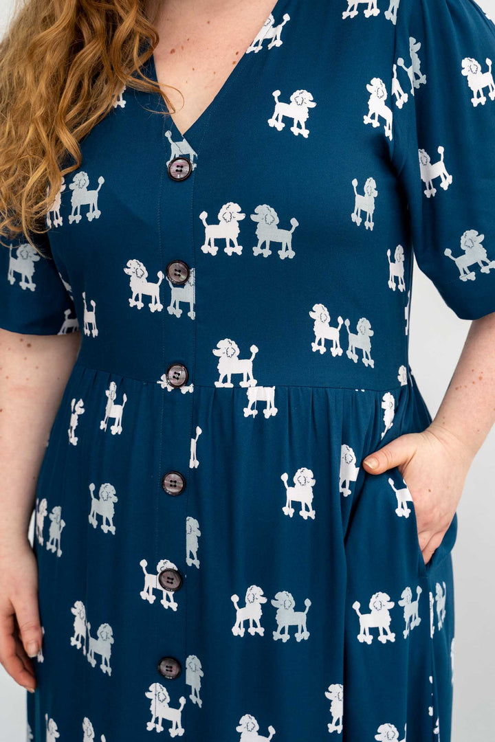 שמלת יולי שרוול פודלים